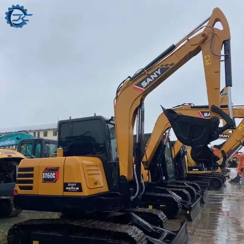 Brand Used SANY 60 Small Crawler Excavator Good Condition Engineering Machinery for Global Supply