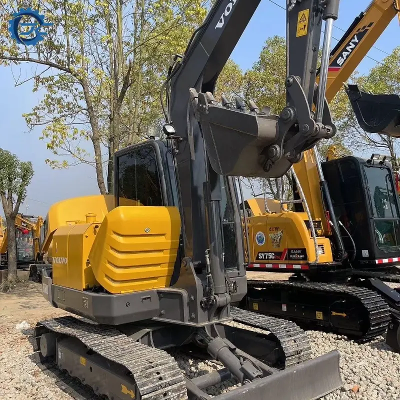 Low Fuel Consumption Used Volvo EC60 Compact Digger Equipment Supplier