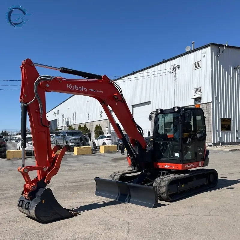 Second-hand Kubota 80 Small Crawler Excavator Good Performance Construction Machine for Agricultural Project Sale